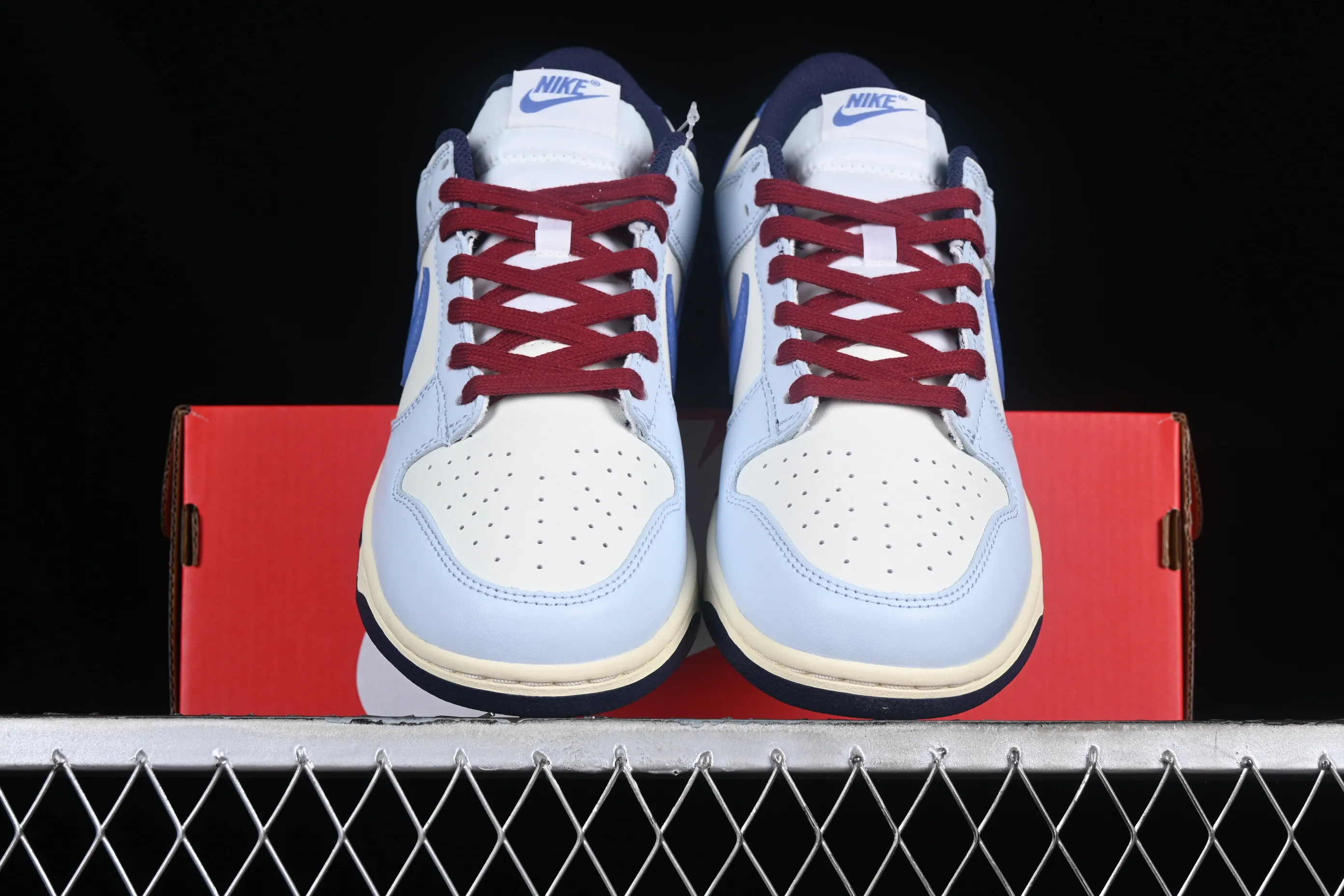 All categories Nk SB Dunk series Nk SB Dunk Low low-top sneakers Nk Dunk Low Retro "Sail and Polar Blue" Milan color SB low-top casual sneakers FV8113-141